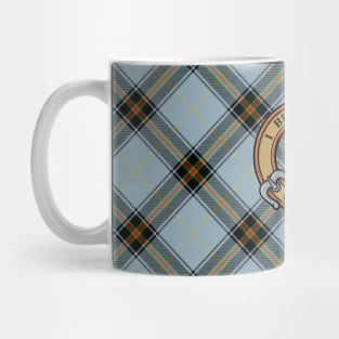 Clan Bell Crest over Tartan Mug